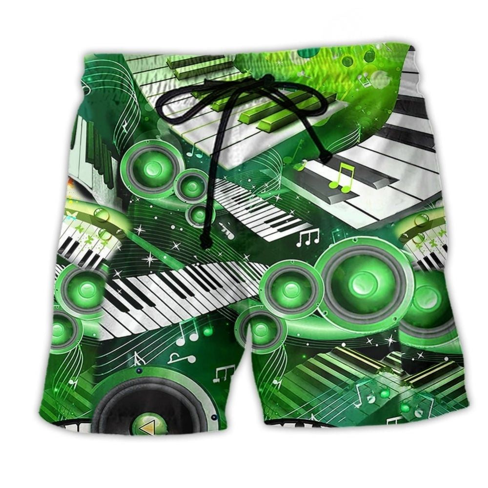 Music Green Cool Life – Beach Short