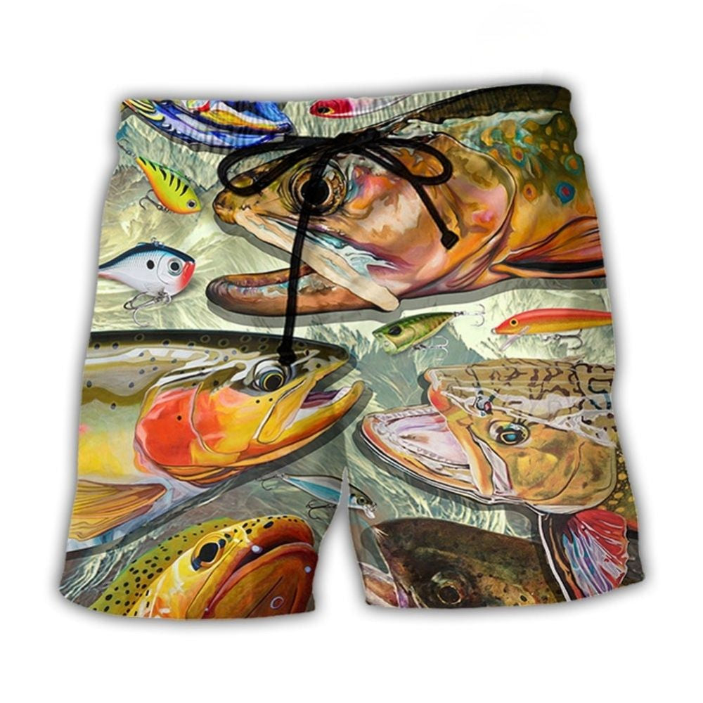 Fishing Is My Life Quote Art – Beach Short