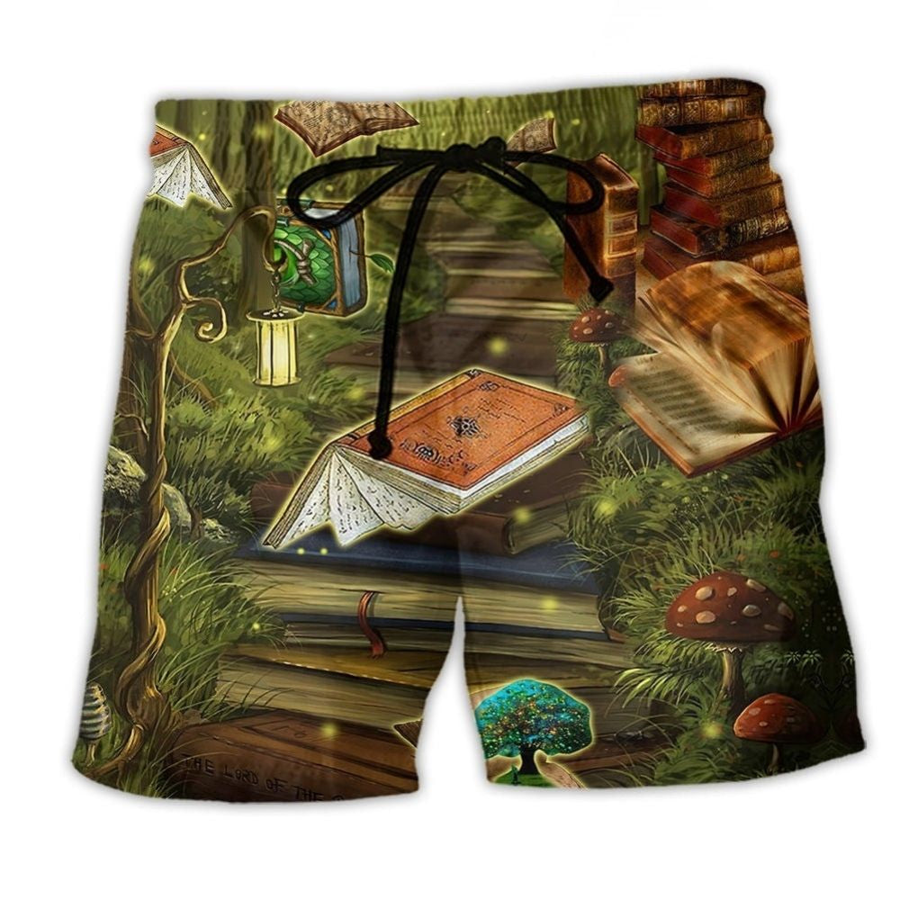 Magic Book Fantasy World - Beach Short