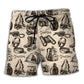 Vintage Hiking Gear Outdoor Adventure - Beach Short