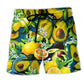Avocado Lemon Summer Vibes – Beach Short