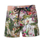 Hummingbird Magnolia Bloom Art – Beach Short