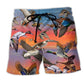 Duck Soul Sunset Scene – Beach Short