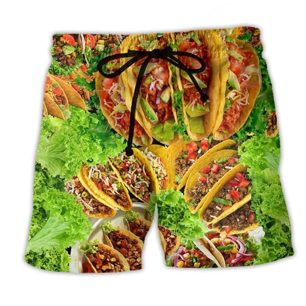 More Tacos Please Food Style – Beach Short