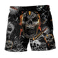 Skull Dark Style Artwork - Beach Short
