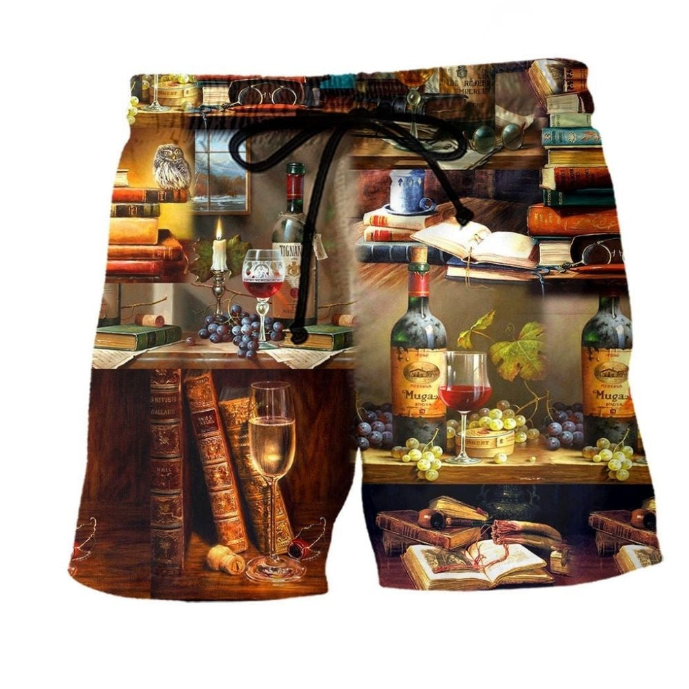 Books And Fine Drink Lover - Beach Short