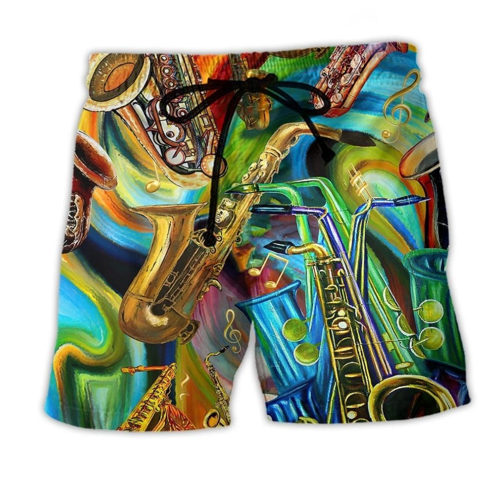 Saxophone Music Second Language – Beach Short