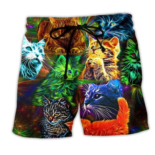 Dreamy Cat Art – Beach Short
