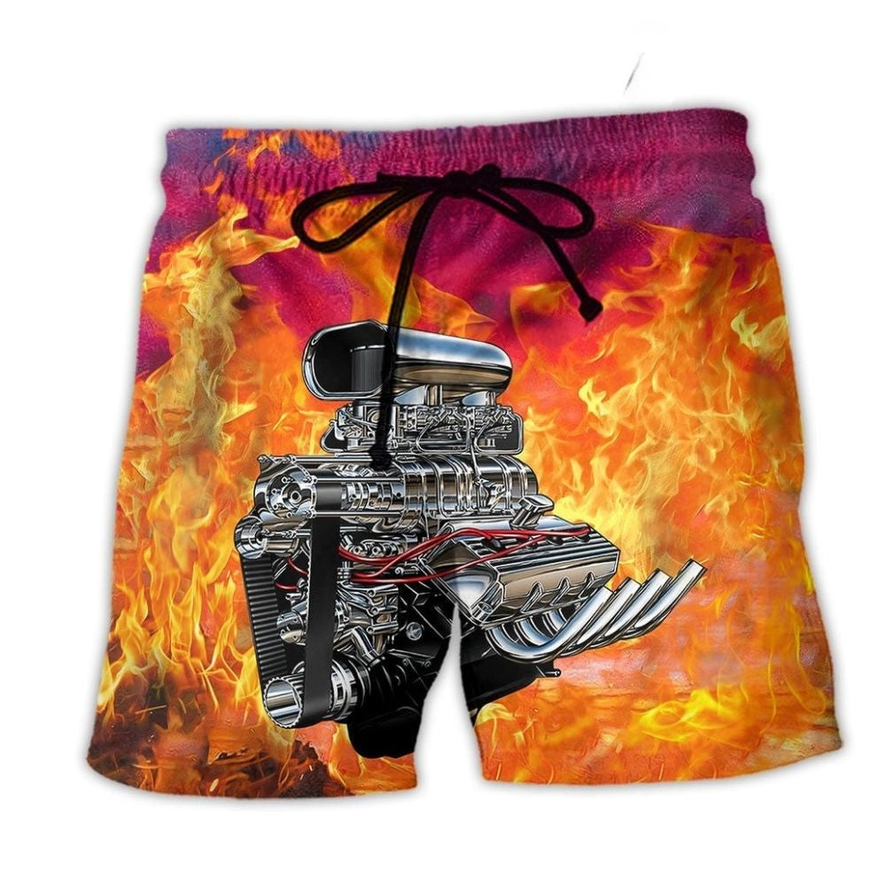 Hot Rod Fire Power Style – Beach Short