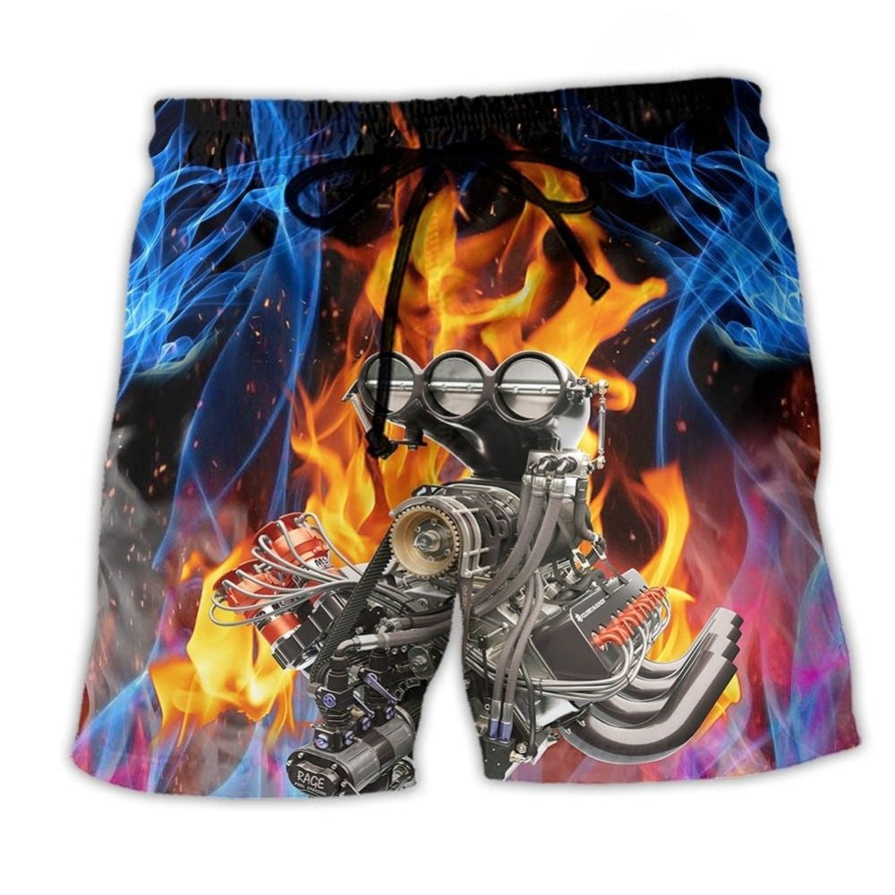 Hot Rod Fire Cool Ride – Beach Short