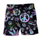 Hippie Alien Peace Colorful Life - Beach Short