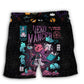 Neko Mancer Halloween Cat – Beach Short