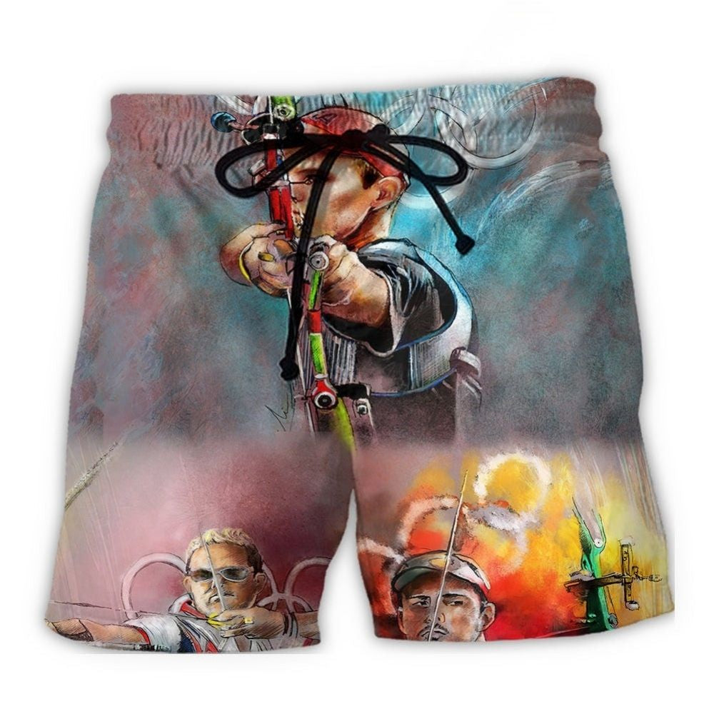 Archery One Shot One Life Motivation - Beach Short