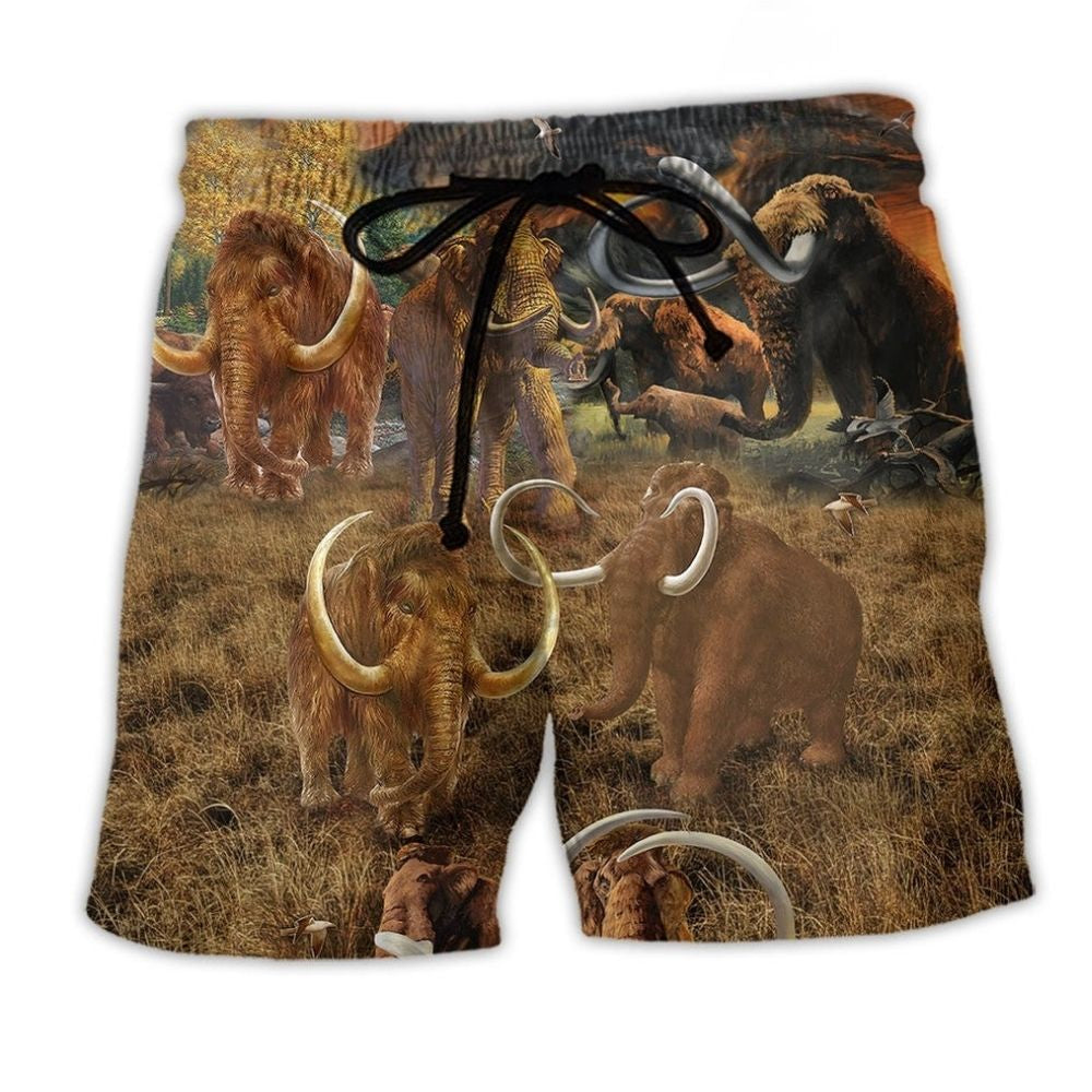 Bring Back Mammoth Art - Beach Short