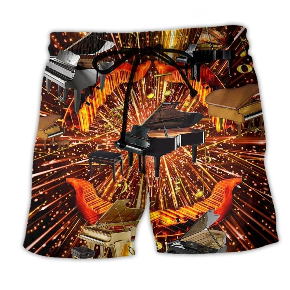 Piano Soulful Music Lover – Beach Short