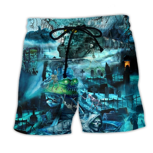 Train Ghost Blue Theme – Beach Short