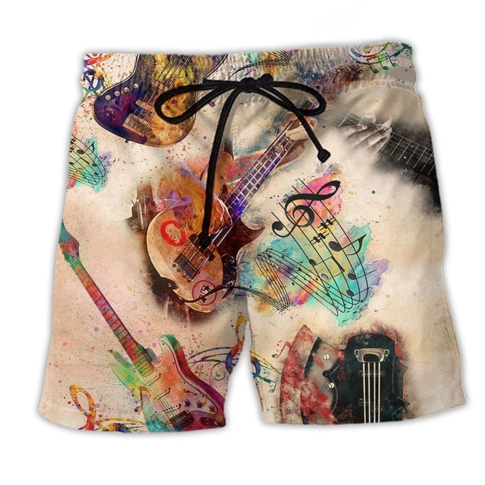 Bass Guitar Cooler Than Guitar - Beach Short