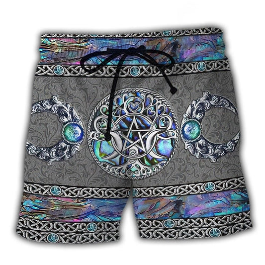 Triple Moon Mystical Witch – Beach Short