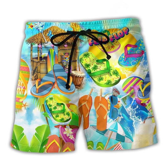 Flip Flops Favorite Summer Shoes Art – Beach Short
