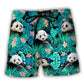 Panda Tropical Floral Summer – Beach Short