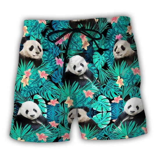 Panda Tropical Floral Summer – Beach Short