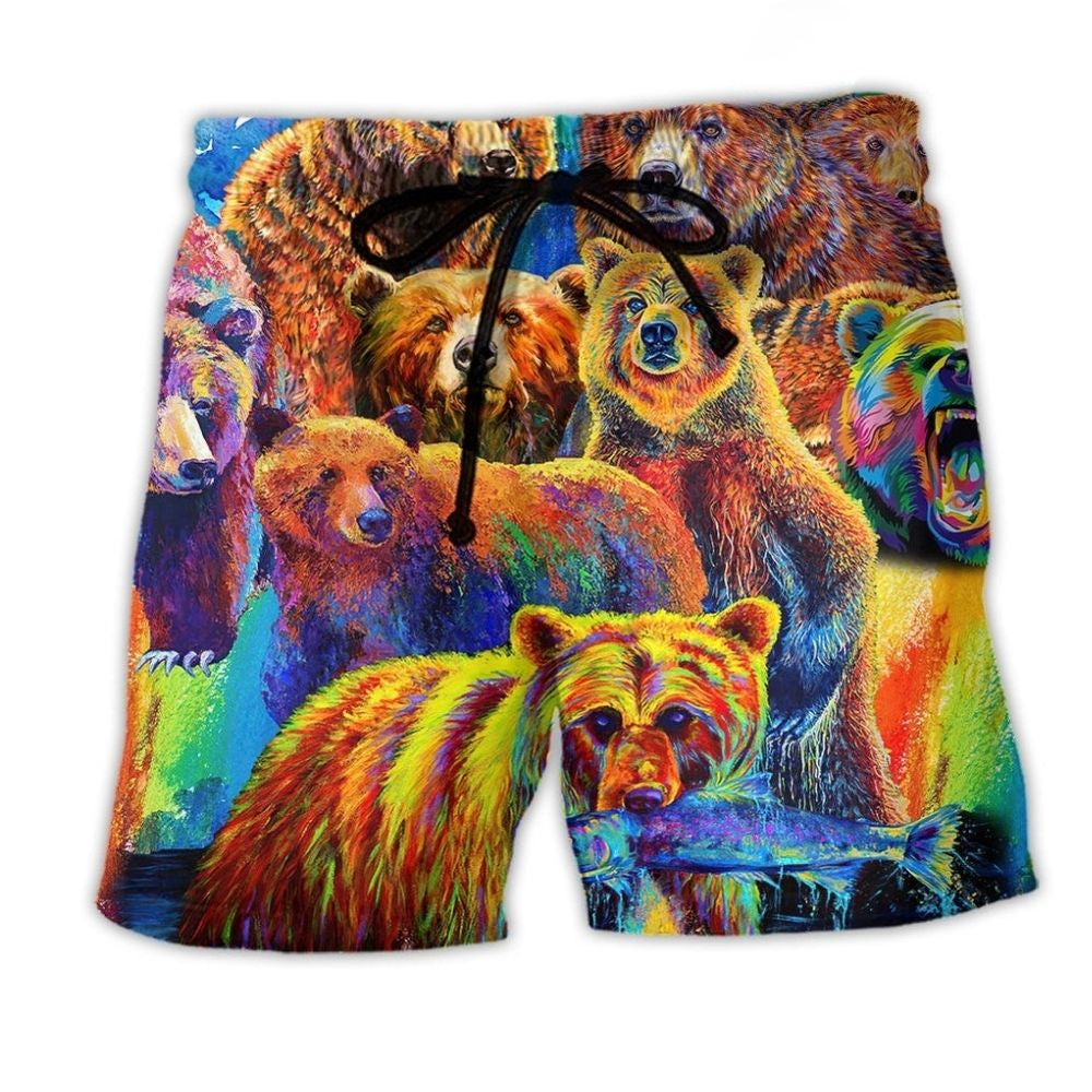 Bear Life Is Better With A Bear - Beach Short
