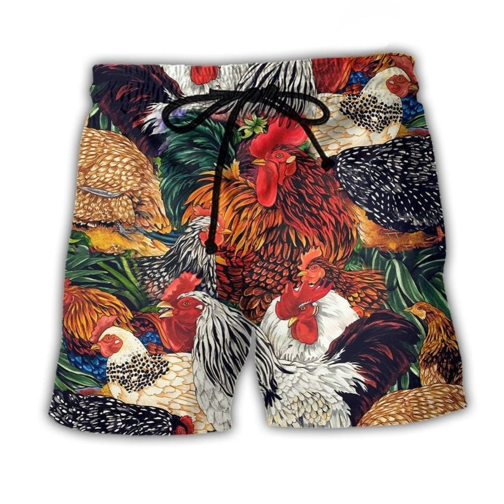 Chicken Farm Love Life Rustic – Beach Short