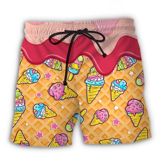Fresh Ice Cream Floral Sweet – Beach Short