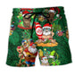 Tiki Christmas Funny Night - Beach Short