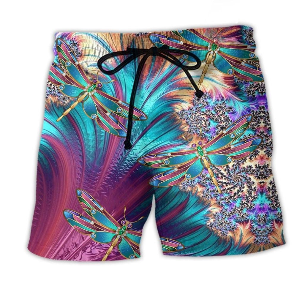 Dragonfly Loves Summer Vibes Luxury - Beach Short