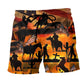 Cowboy America Sunset Style - Beach Short