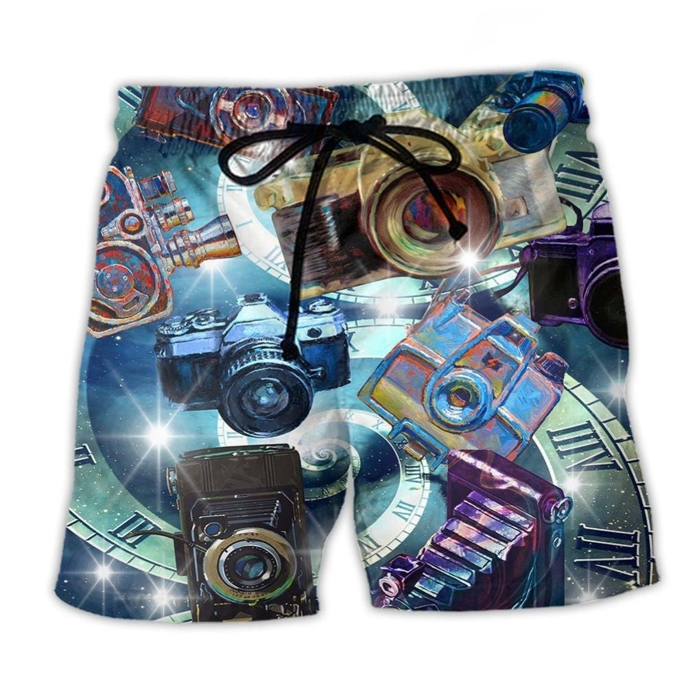 Camera Keeps Great Memories Retro – Beach Short