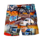 Truck Have A Truth Real Men Drive Big Trucks - Beach Short