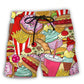 Colorful Junk Food Pop – Beach Short