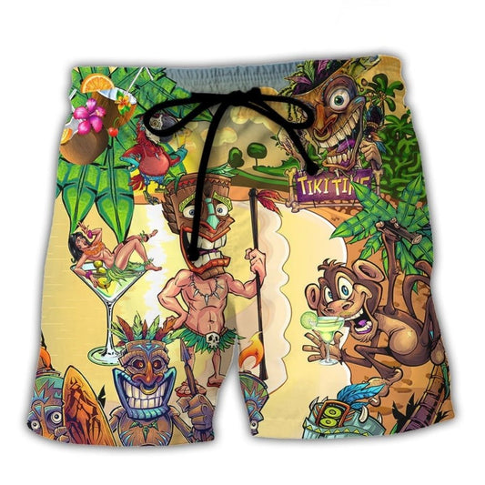 Tiki Cocktail Summer Beach Vibes – Beach Short