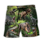 Forest Dinosaur Style – Beach Short