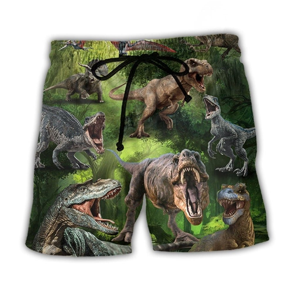 Forest Dinosaur Style – Beach Short