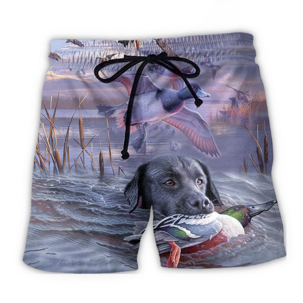 Duck Hunting Purple Outdoor Style - Beach Short