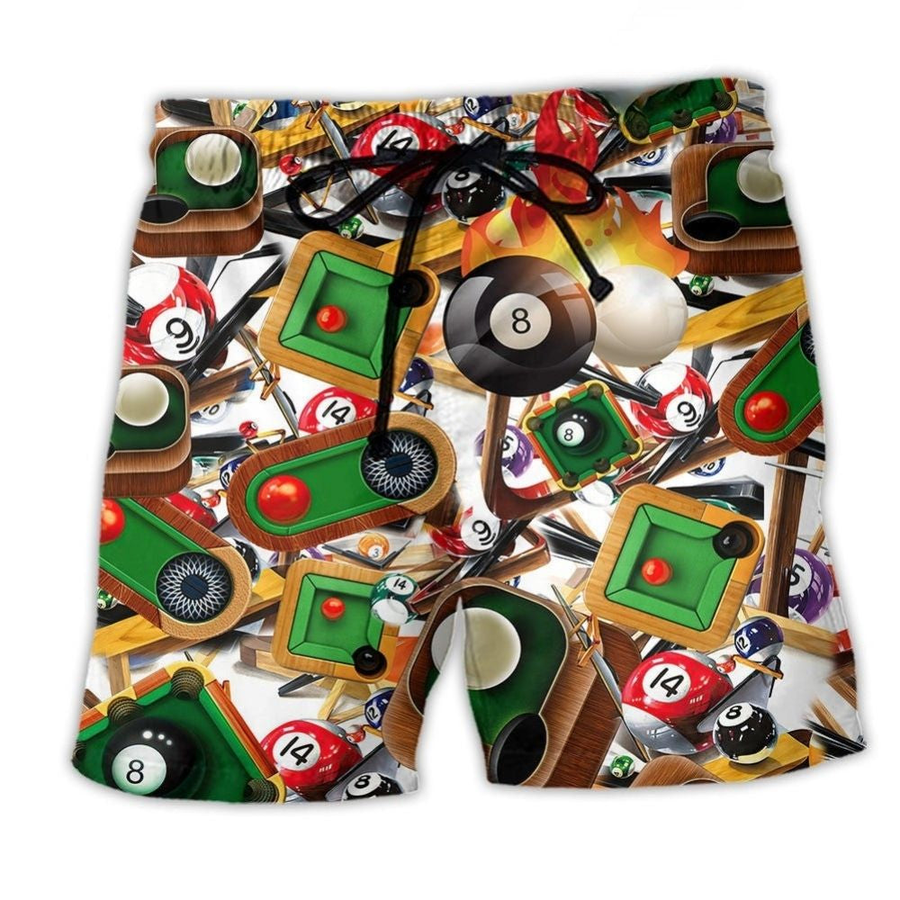 Billiards Make Your Own Luck Number Eight – Beach Short