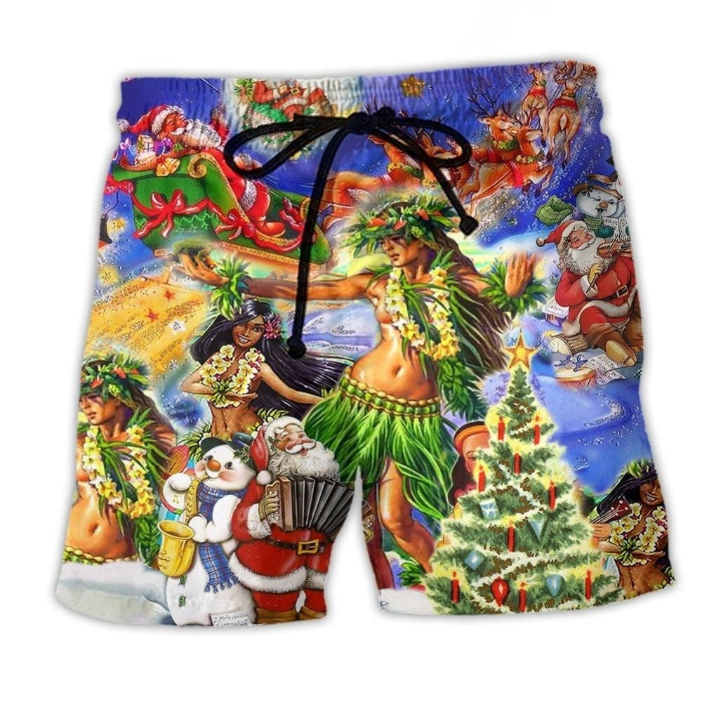 Hawaii Aloha Merry Christmas - Beach Short