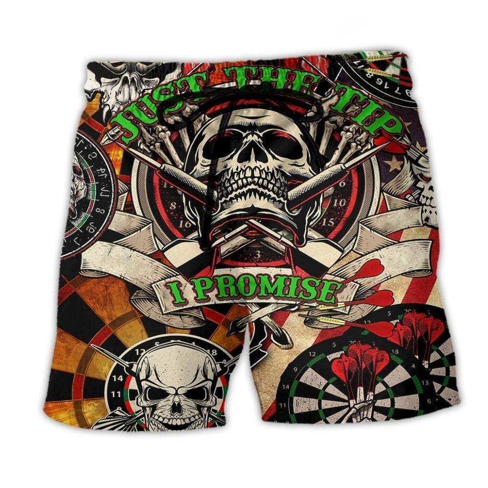 Dart Just The Tip Funny Quote – Beach Short