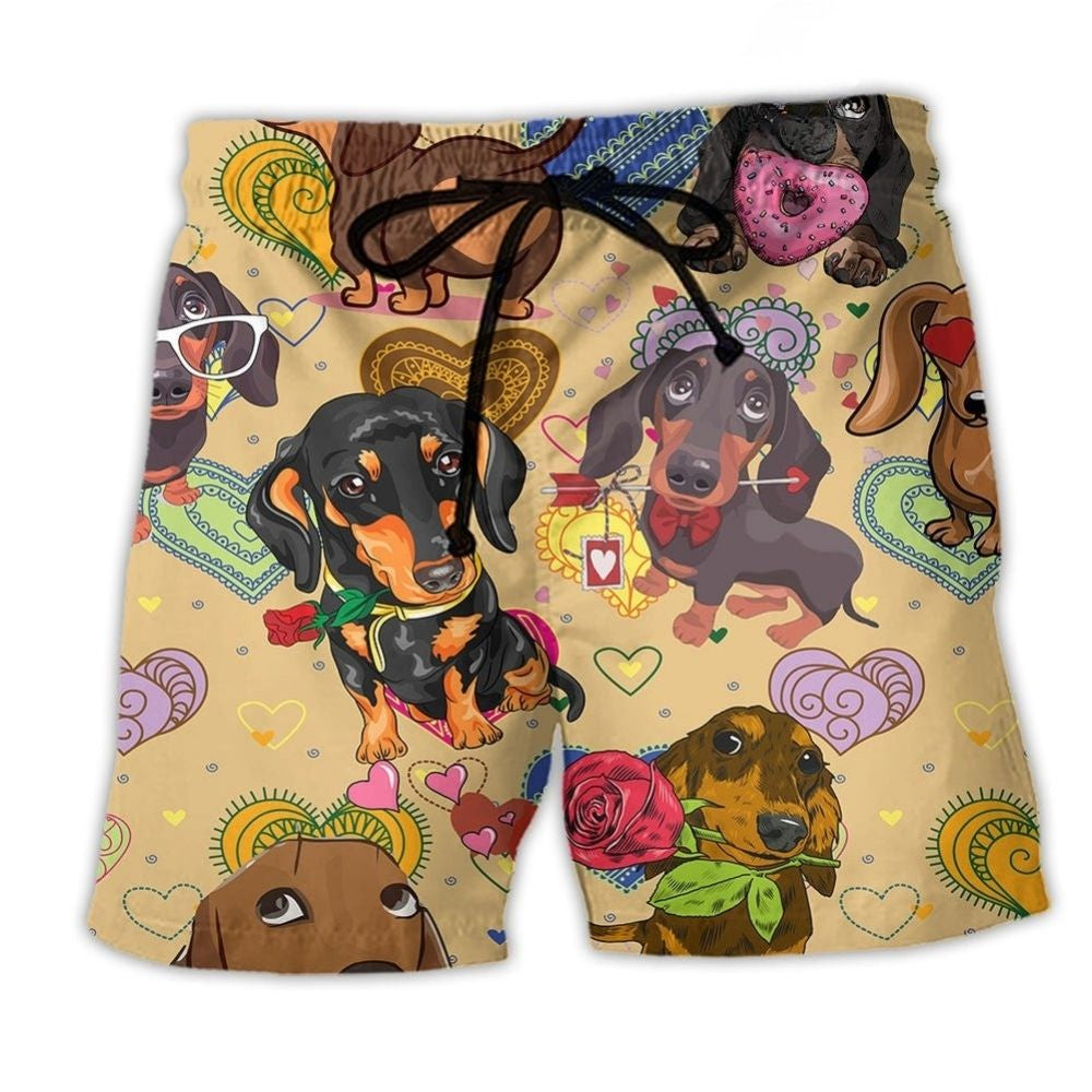 Dog Heart Love Art – Beach Short