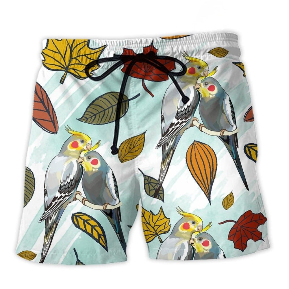 Cute Cockatiel Parrot – Beach Short