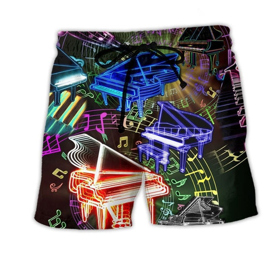 Piano Music Speaks Beautifully – Beach Short