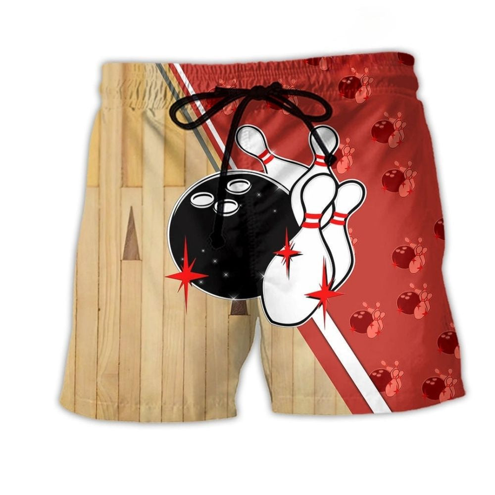 Bowling Awesome Skull Ball - Beach Short