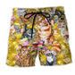 Life Is Better With Cats Colorful Style – Beach Short