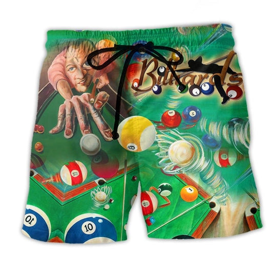 Billiards Joke Cue Sport Quote – Beach Short