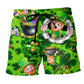Irish Funny Life Green Lover - Beach Short