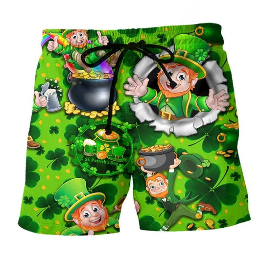 Irish Funny Life Green Lover - Beach Short