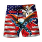 America One Nation Under God Flag - Beach Short